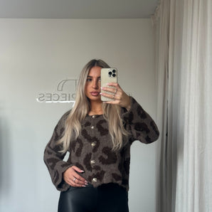 Cropped Cardi Leo Choco