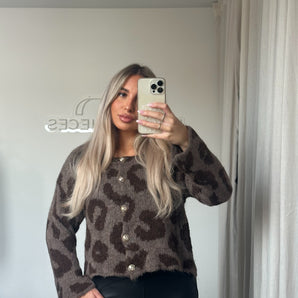 Cropped Cardi Leo Choco