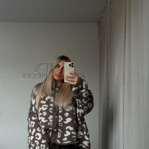 Oversize Cardi Leo Choco