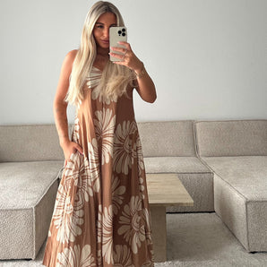 Viskose Kleid Mustard