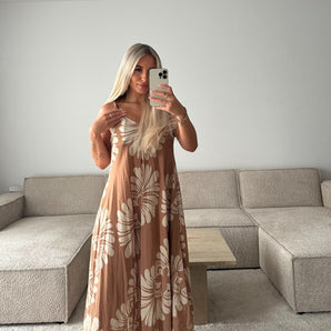 Viskose Kleid Mustard