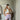Musselin Streifli Shorts Flieder