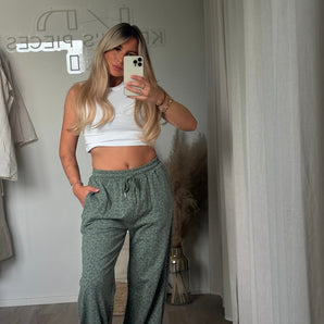 Leo Print Hose Khaki