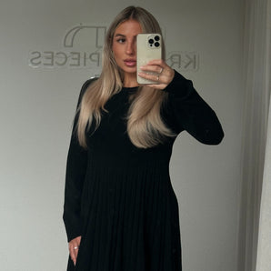 Plissé Kleid