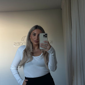 Longsleeve V-Schnitt Cotton