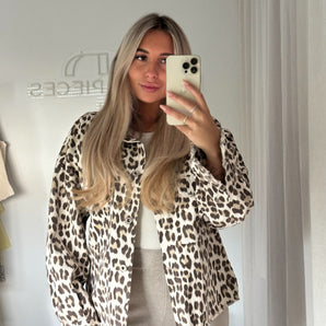 Leo Print Jacke Oversize