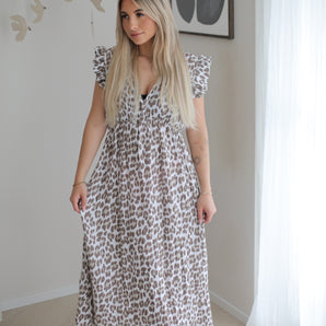 Leo Musselin Kleid mit Rüsschen