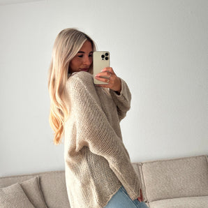 Pullover Beige Oversize