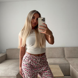Leo Hose Pink Viskose