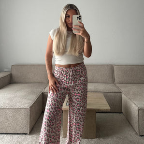 Leo Hose Pink Viskose