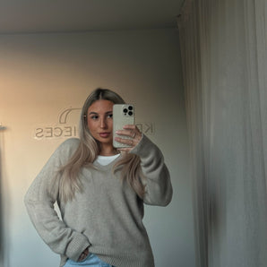 V-Schnitt Pullover Softly Viskose