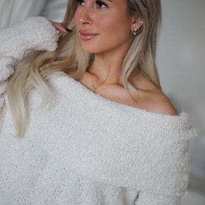 Teddy Off Shoulder Oversize