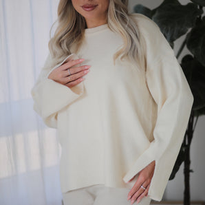 Soft Pullover Creme Viskose